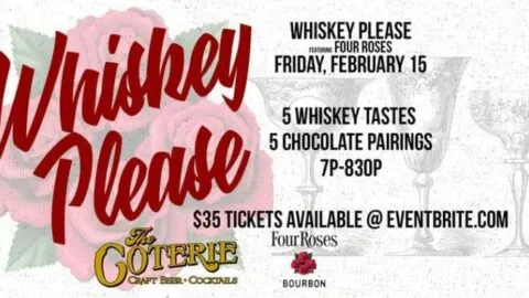 Whiskey Please! Four Roses Tasting at The Coterie