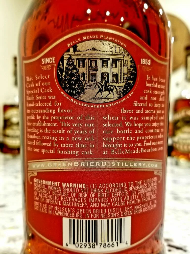 Belle Meade Cask Strength Single Barrel_2