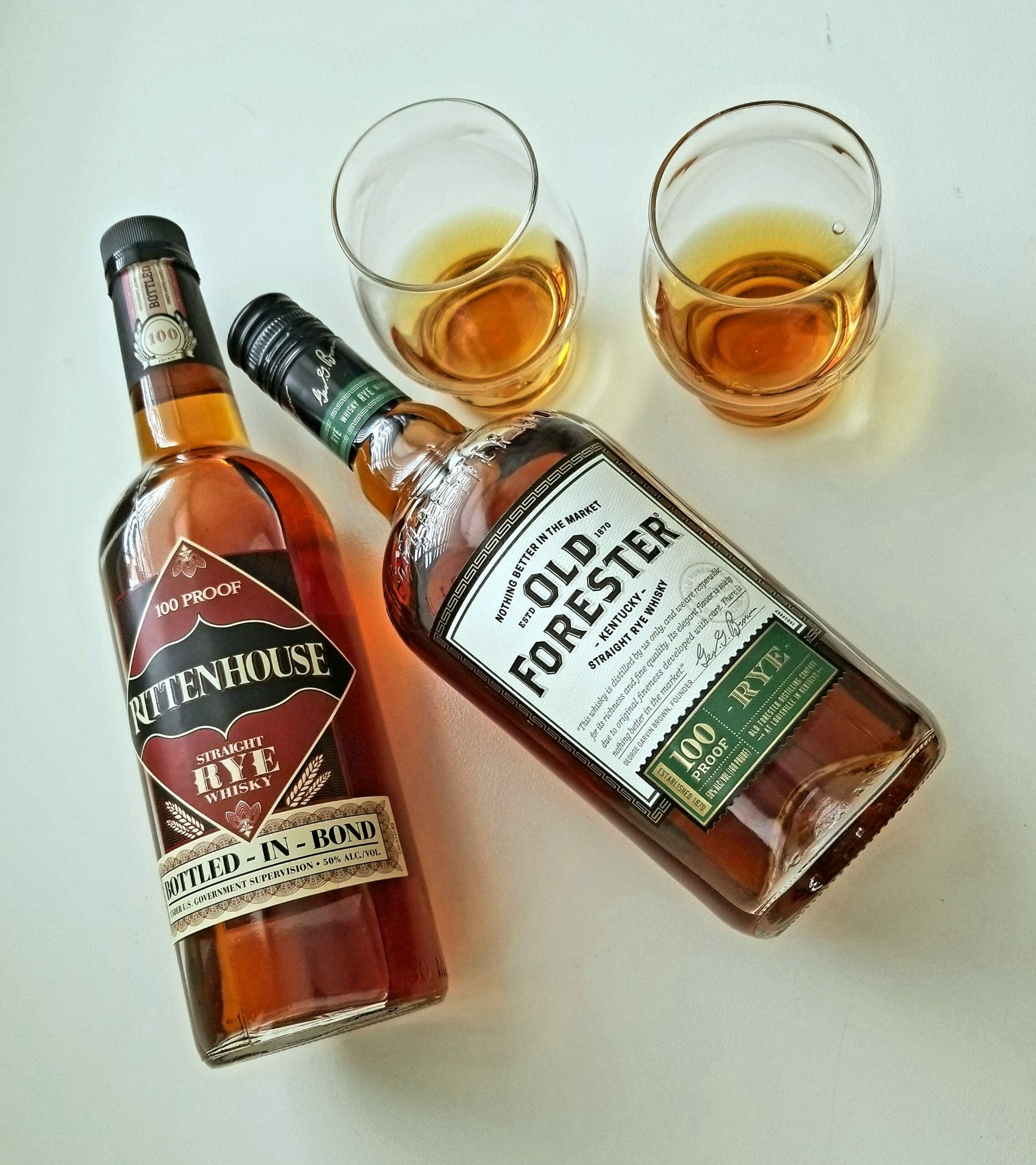 Old Forester Rye Whiskey vs. Rittenhouse Rye Whiskey