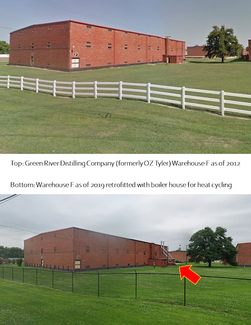 Green River Distilling Company Warehouse F Before and After