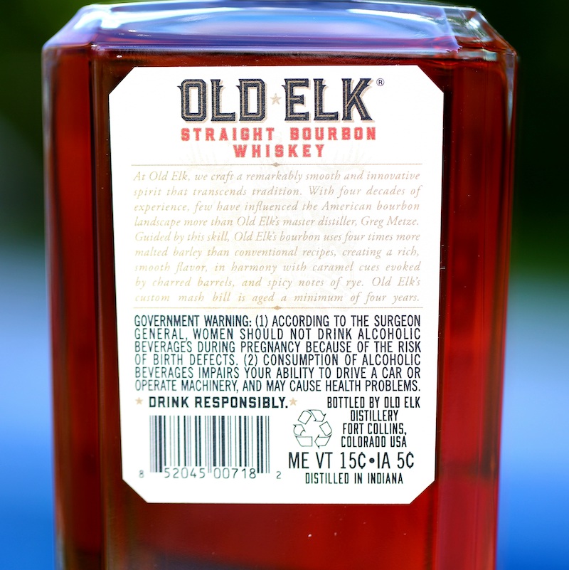 Old Elk Back Label