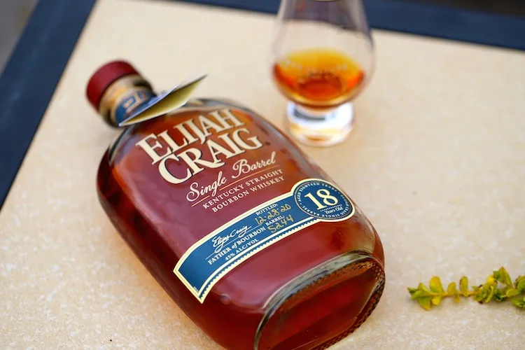 Elijah Craig 18 year top down