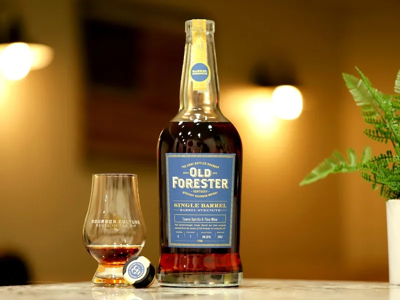 Old Forester Single Barrel Barrel Strength Bourbon Front Cover Option 2