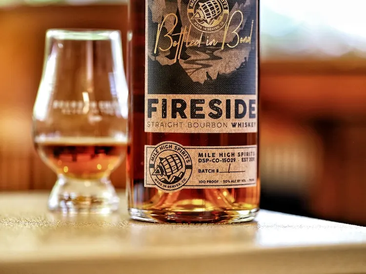 Fireside Bottled in Bond bourbon bottom
