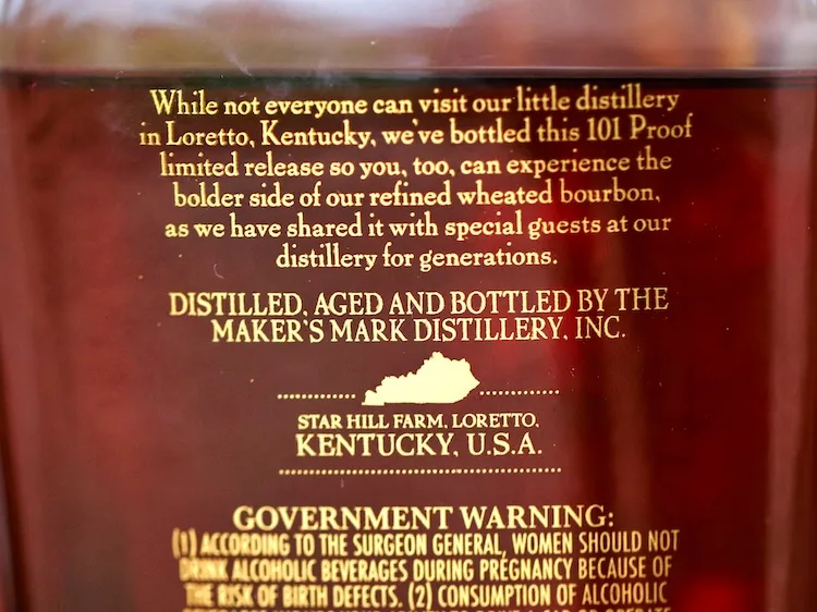 Makers Mark 101 Back