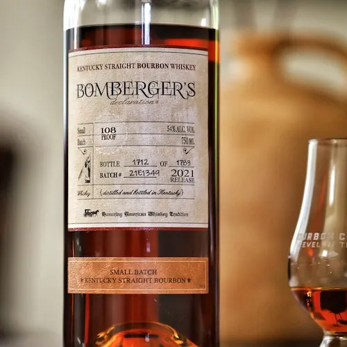 Bomberger’s bourbon front label