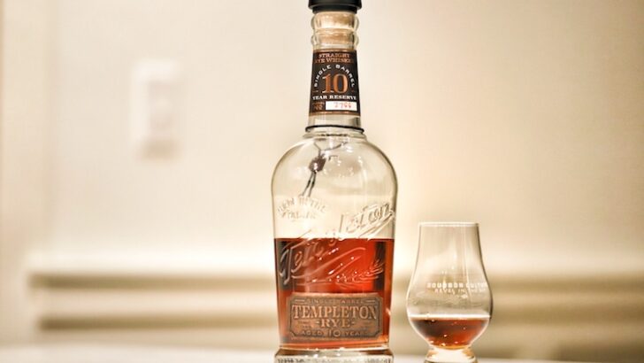 Templeton Single Barrel 10 Year Reserve Rye Whiskey