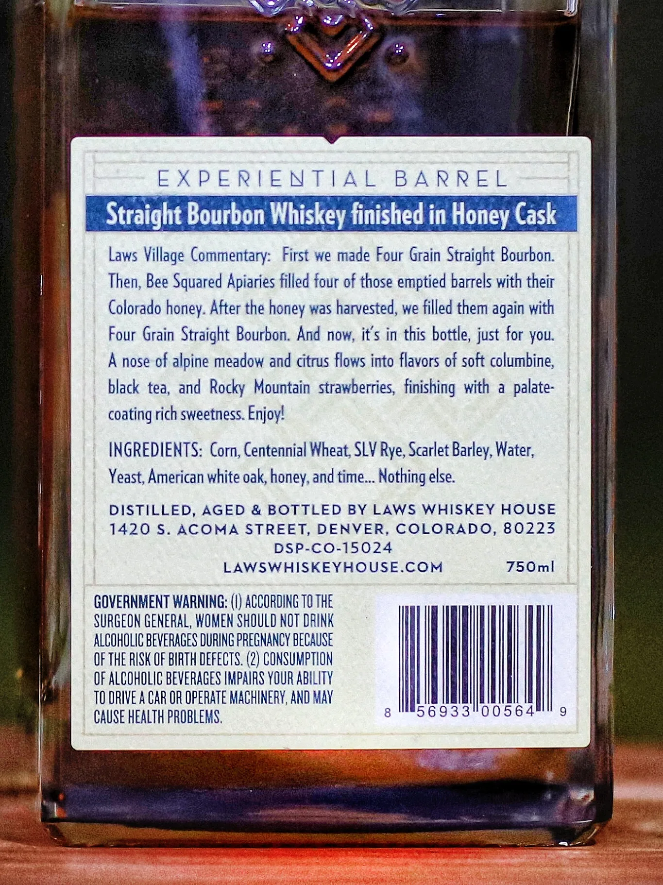 Four Grain Straight Bourbon - Cask Strength – Laws Whiskey House