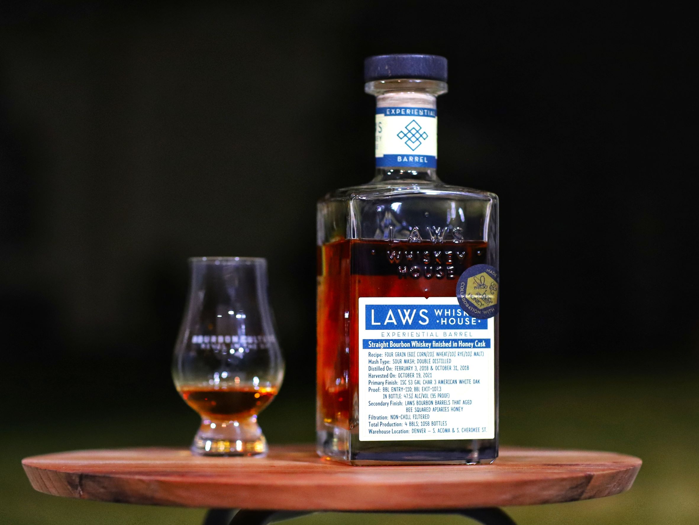 Laws Whiskey House Experimental Barrel Straight Bourbon finished in Honey Cask