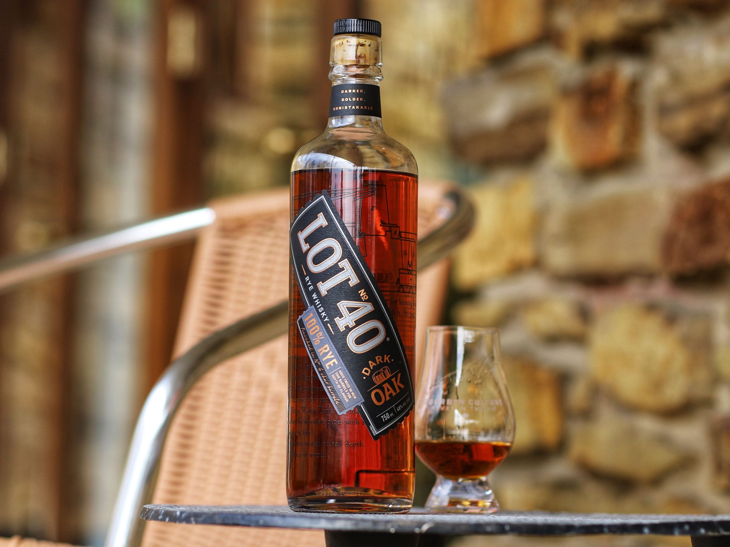 Lot No. 40 “Dark Oak” Rye Whisky Review