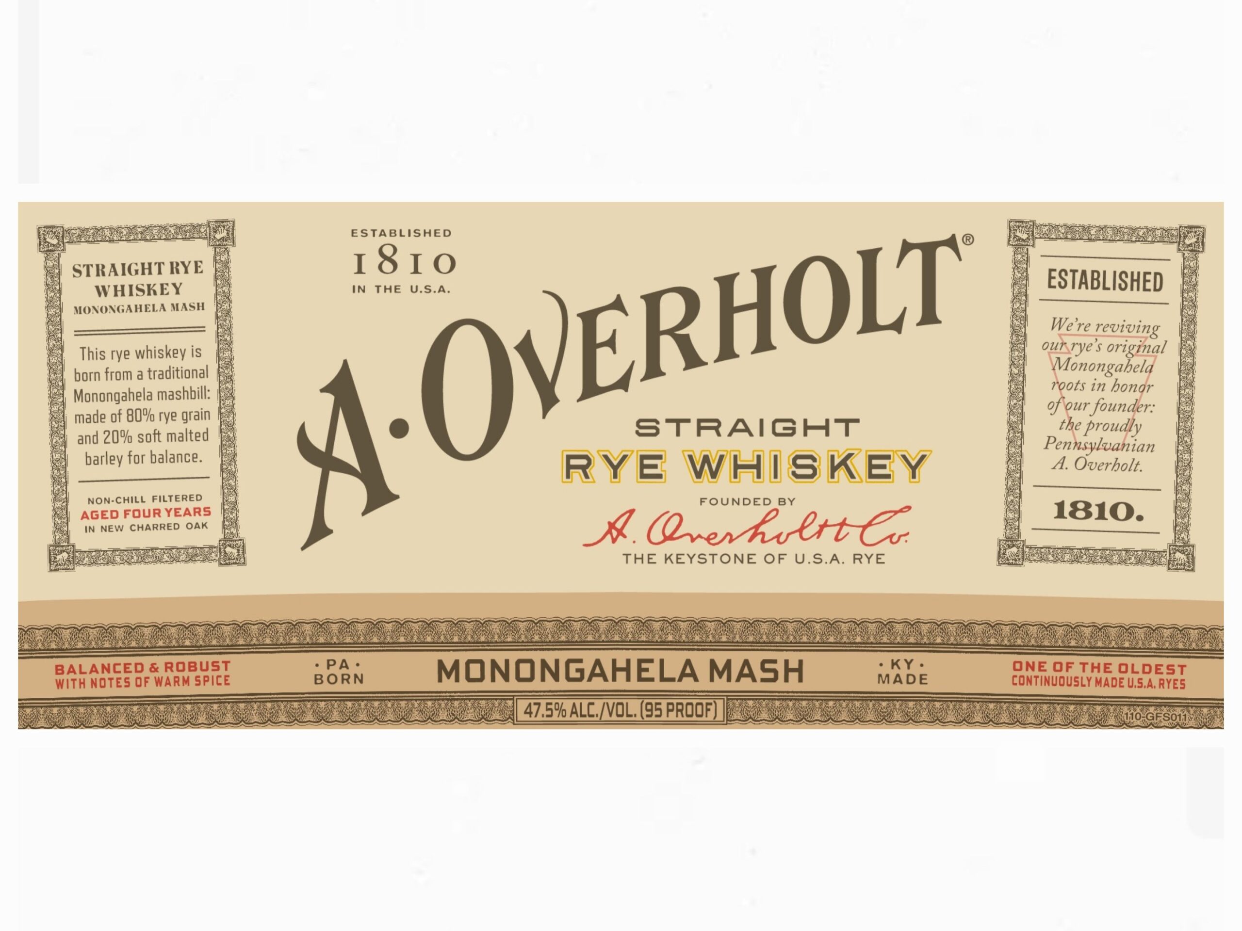 New Old Overholt label shows that Jim Beam really is listening to us!