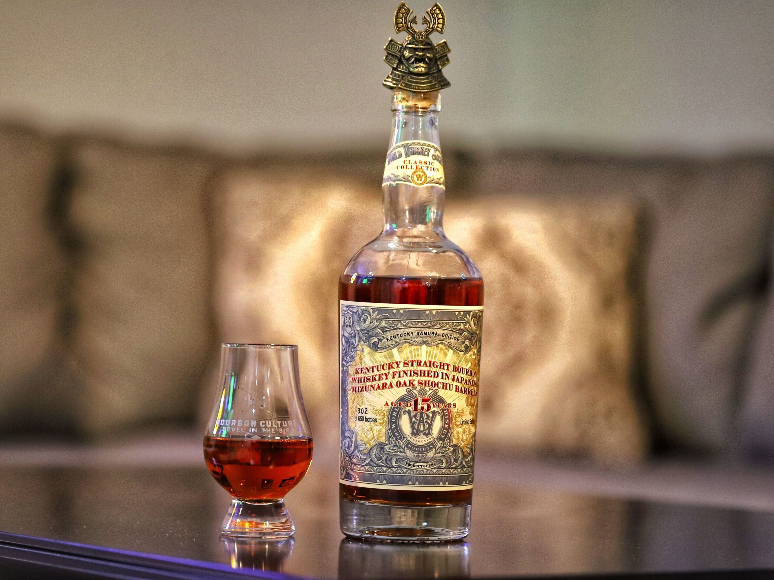 World Whiskey Society 15 Year Old Kentucky Bourbon Finished in Japanese Mizunara Oak Shochu Barrels Review