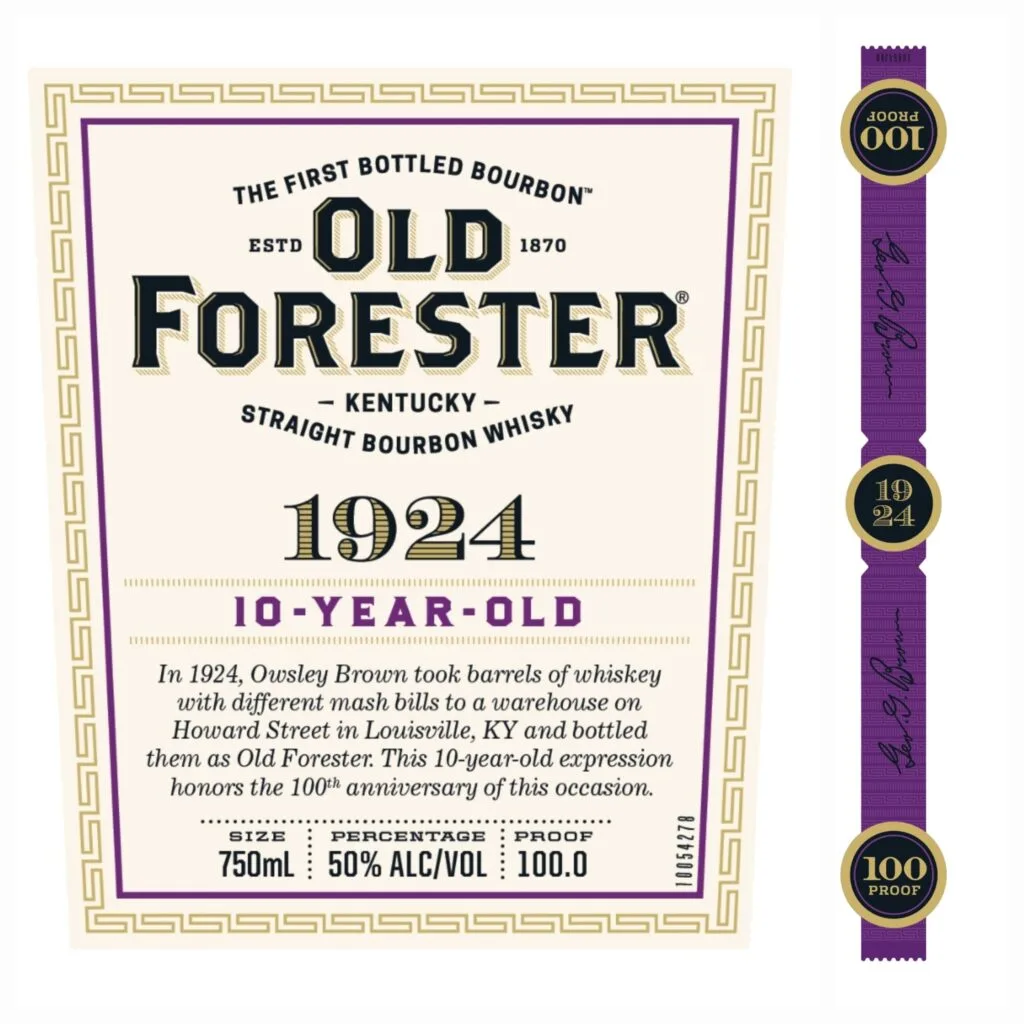 Old Forester 1924 will be the oldest age stated Whiskey Row release yet