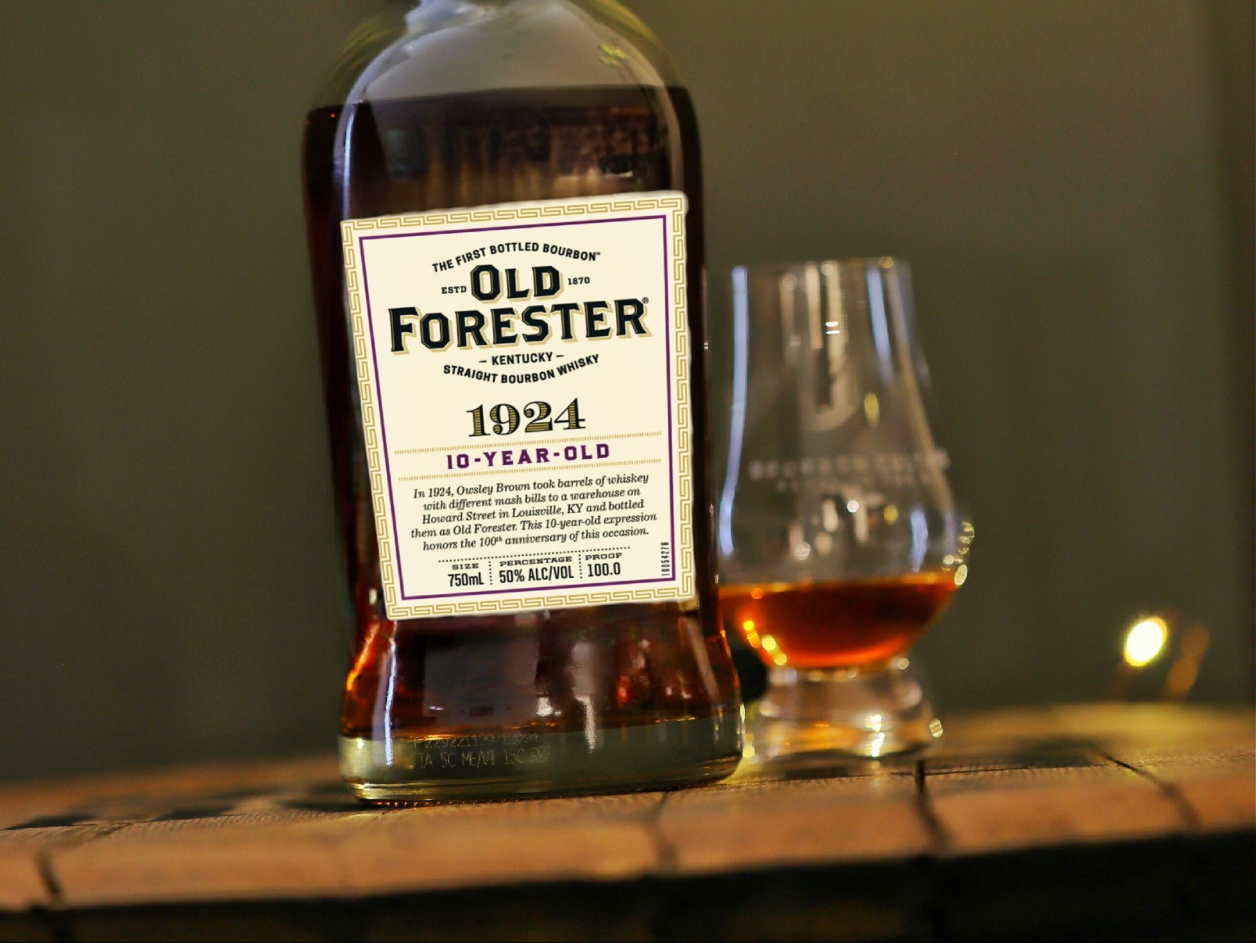 Old Forester 1924 will be the oldest age stated Whiskey Row release yet