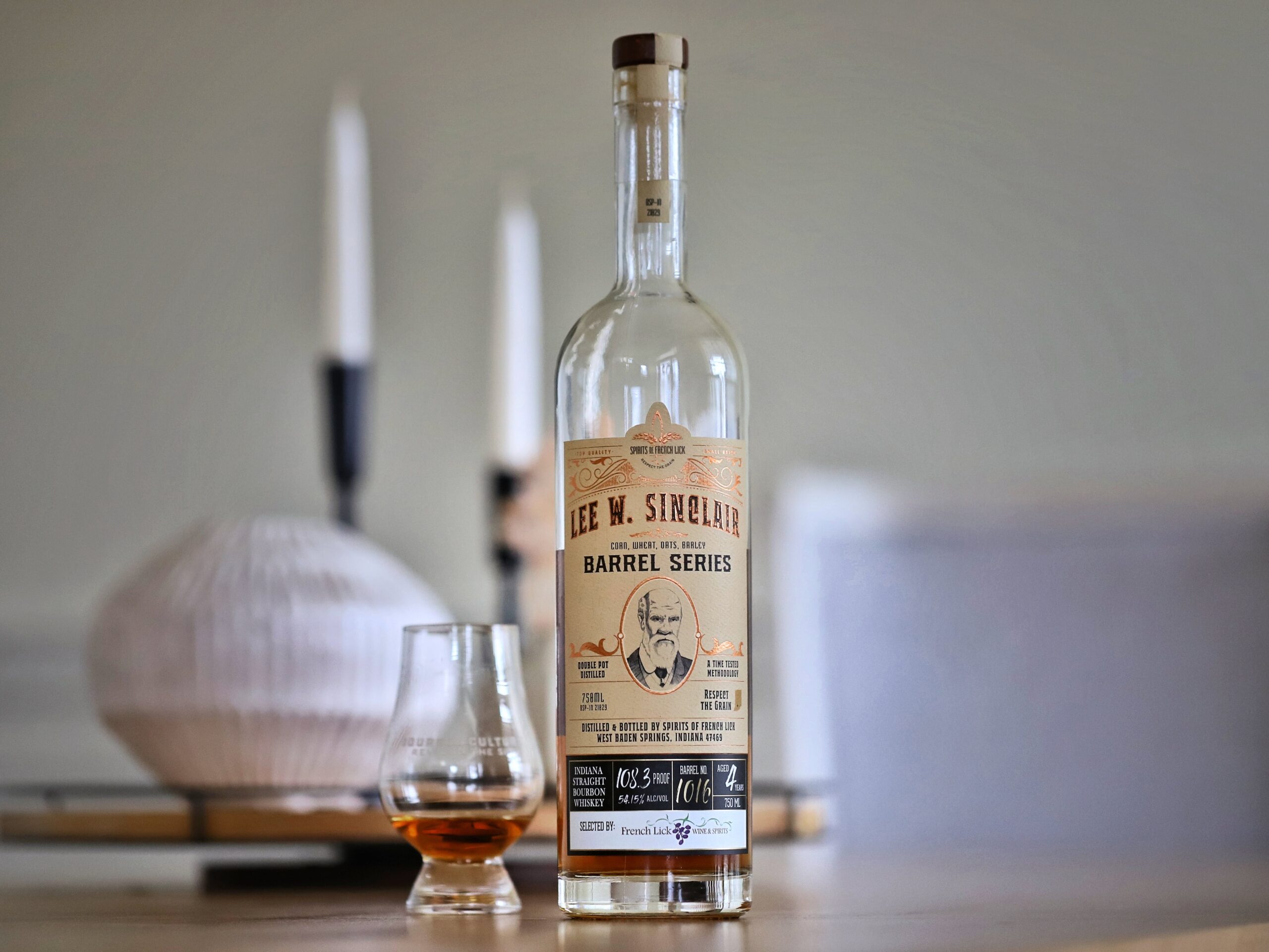 Spirits of French Lick Lee W. Sinclair 4 – Grain Bourbon Review