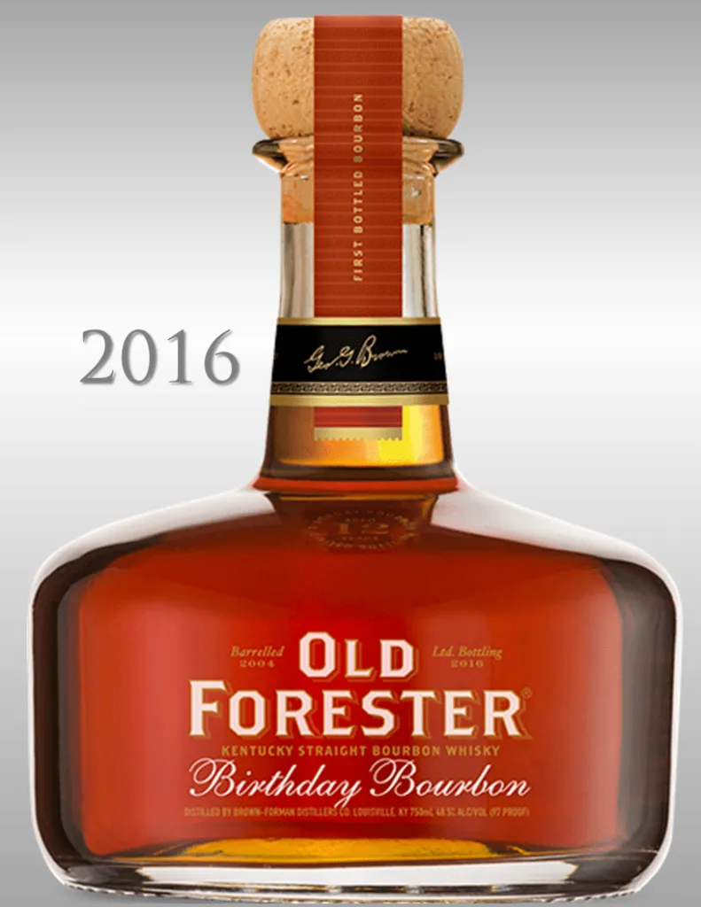 Old Forester Birthday Bourbon Release Info by Year Bourbon Culture