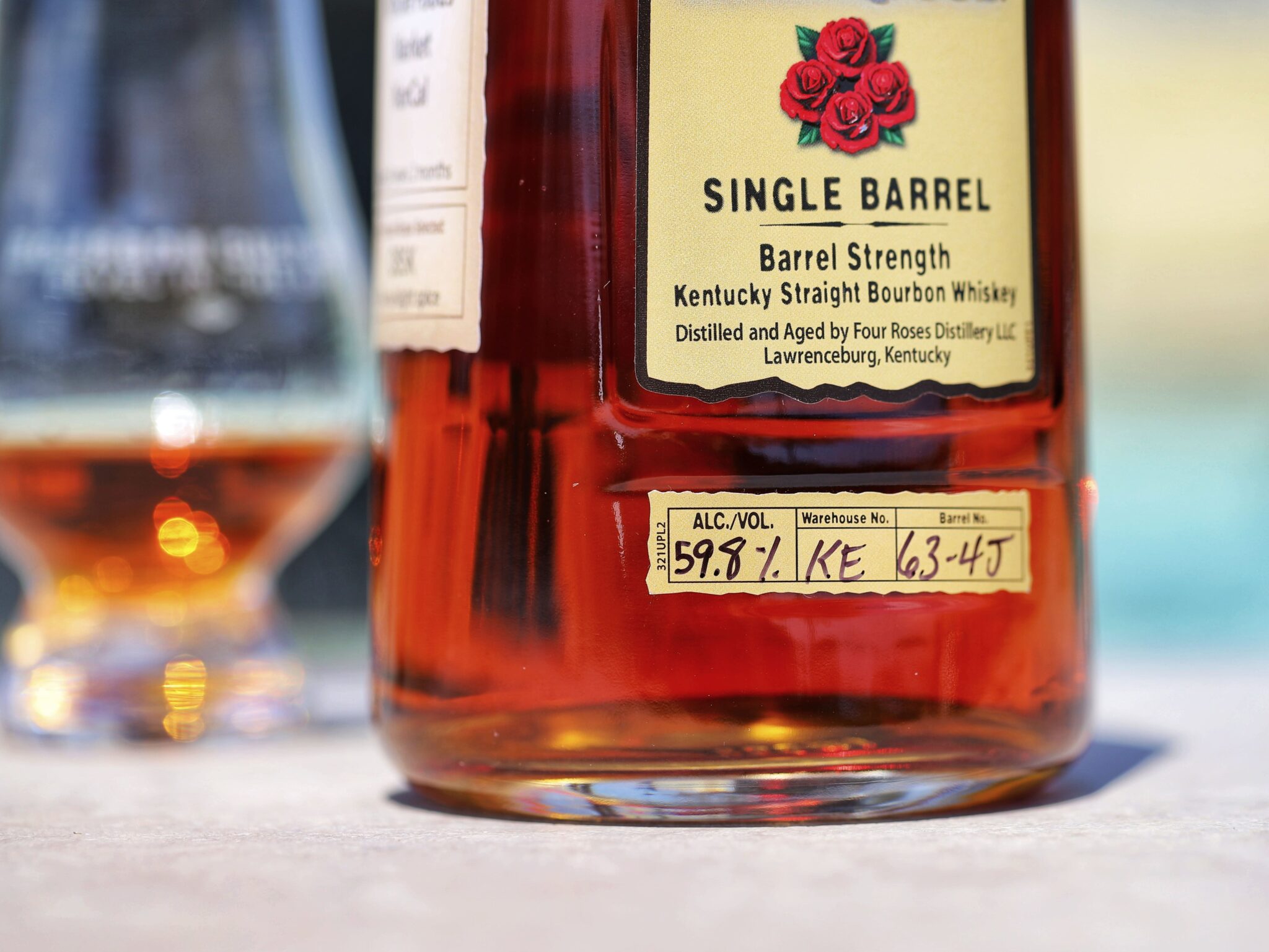 Four Roses Private Selection Barrel Strength Bourbon OBSK (Whole Foods ...